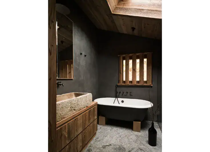 rénovation salle de bain pour un chalet à la montagne à Cordon